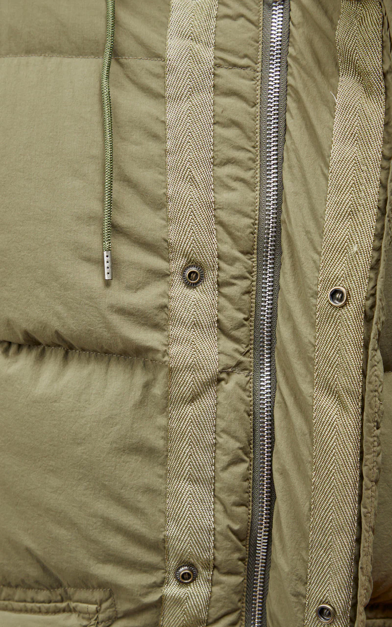 Ten C Polar Down Parka Olive - Image 10