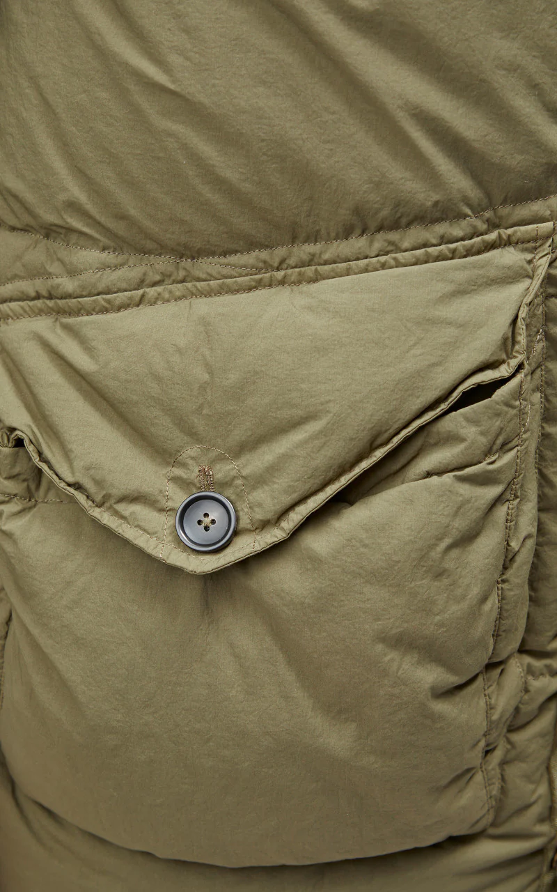 Ten C Polar Down Parka Olive - Image 8