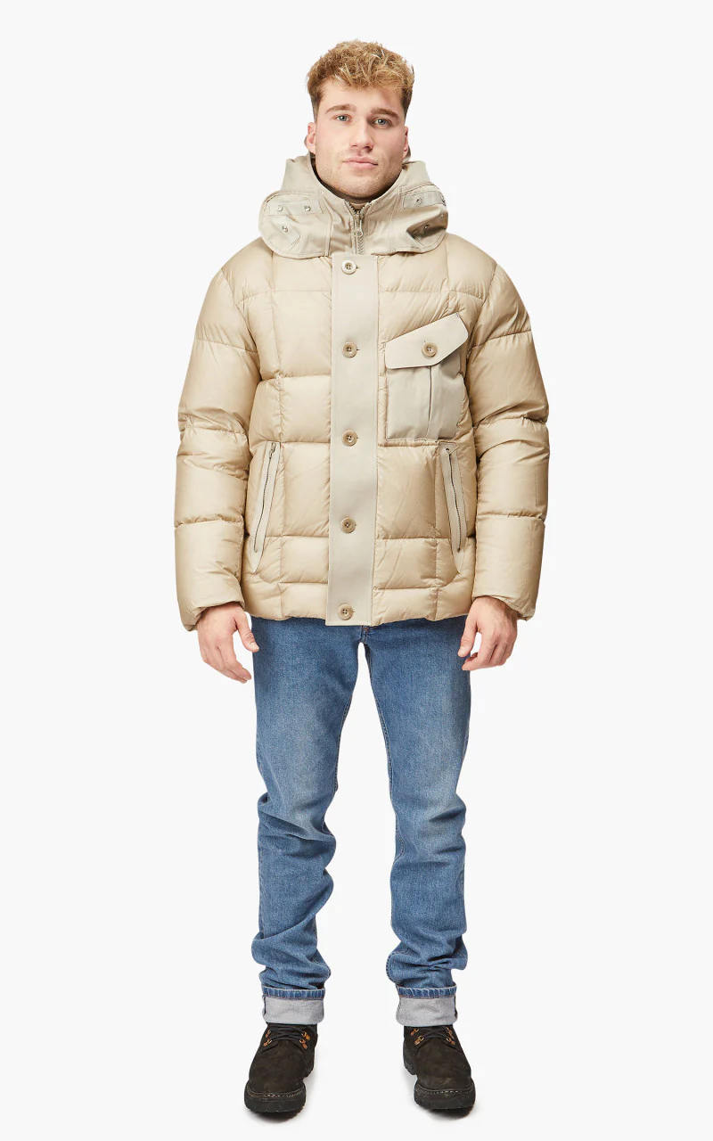 Ten C Sniper Combo Down Jacket Pale Taupe - Image 2