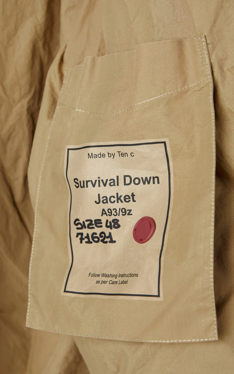 Ten C Survival Down Jacket Grey - Image 12