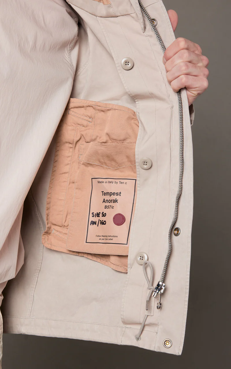 Ten C Tempest Anorak Pale Taupe - Image 4