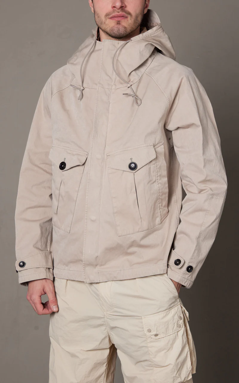Ten C Tempest Anorak Pale Taupe - Image 7