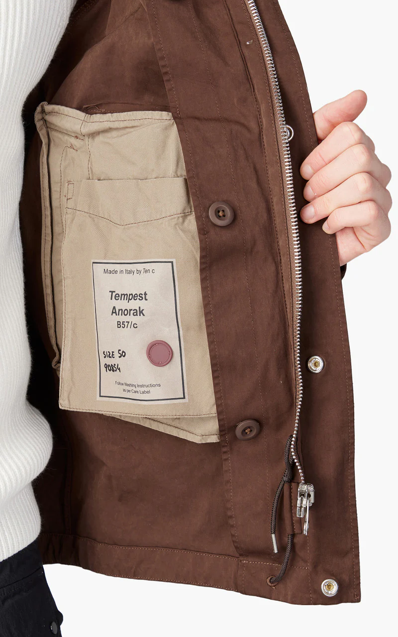 Ten C Tempest Anorak Walnut - Image 9