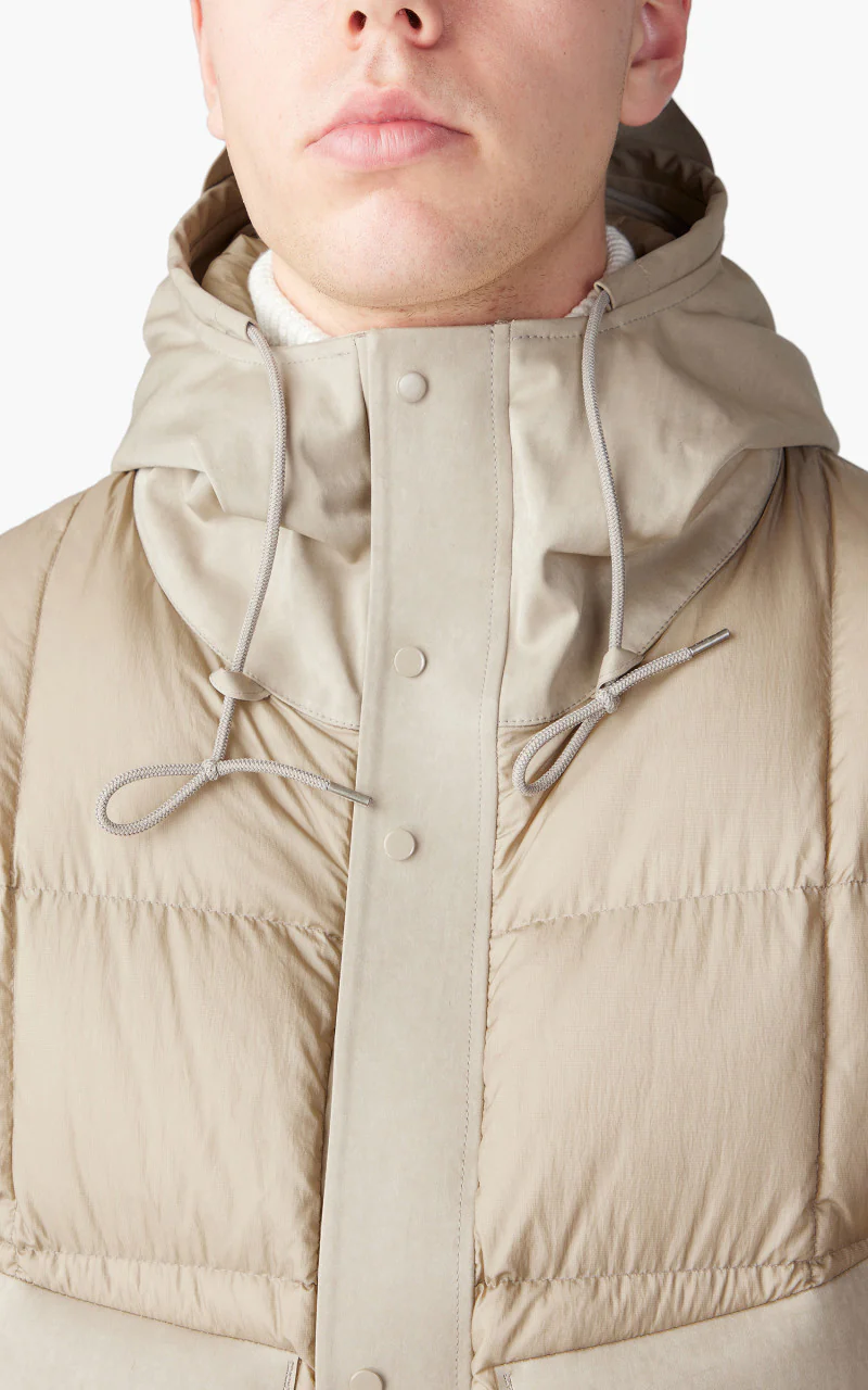 Ten C Tempest Combo Down Jacket Pale Taupe - Image 5