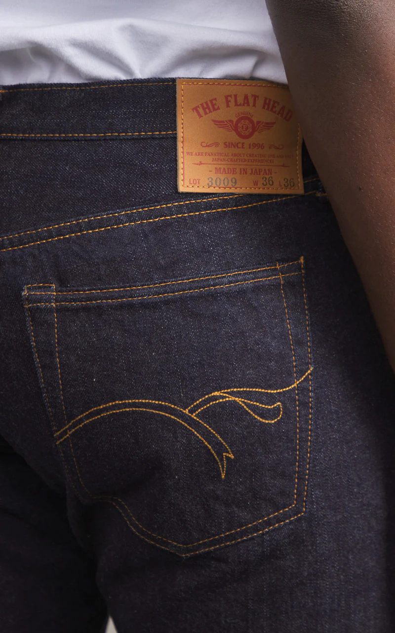 The Flat Head FN-3009 Regular Tapered Jeans Selvedge Indigo 14.5oz - Image 9