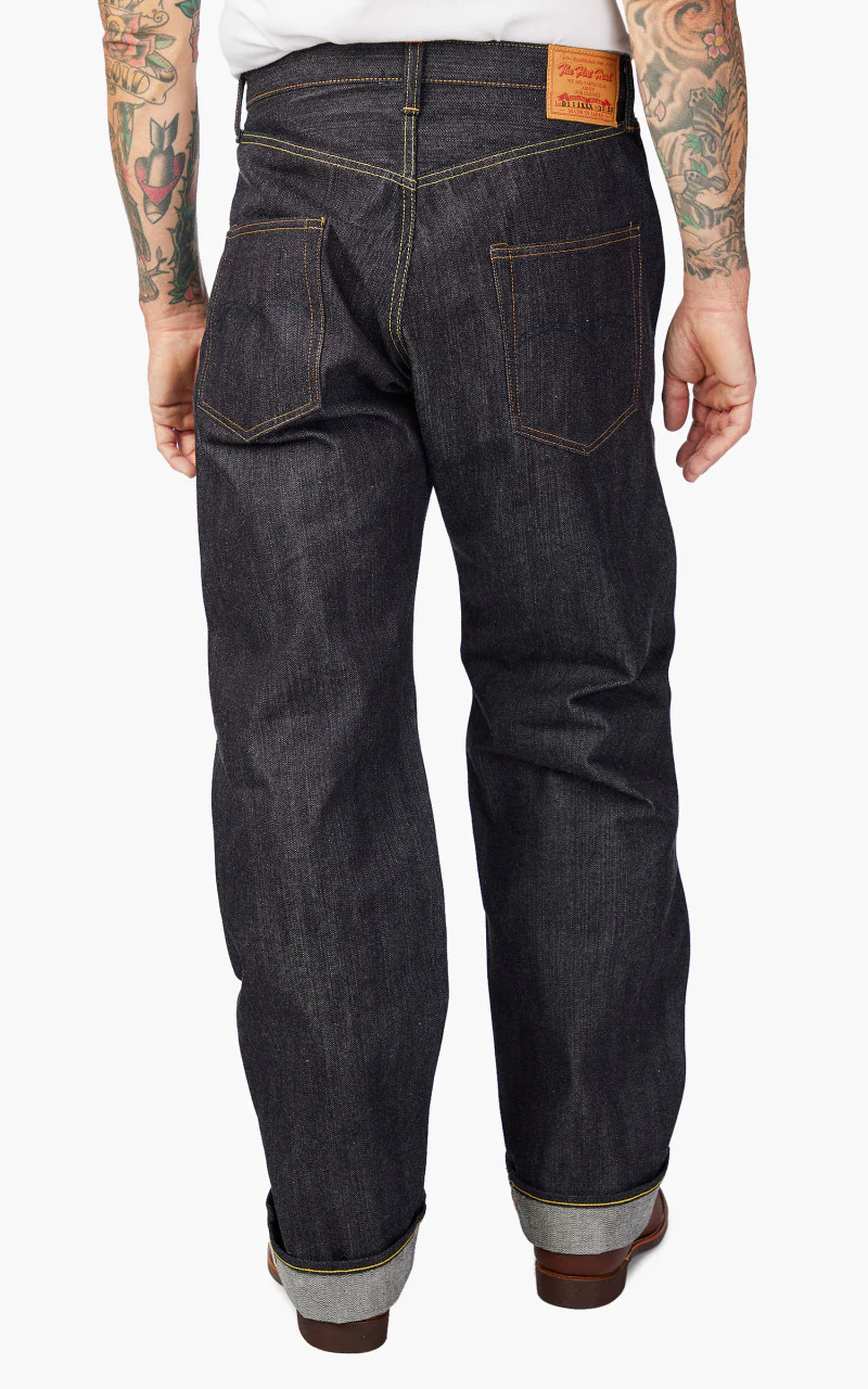 The Flat Head FN-D111XXX Wide Straight Jeans Selvedge Indigo - Image 4