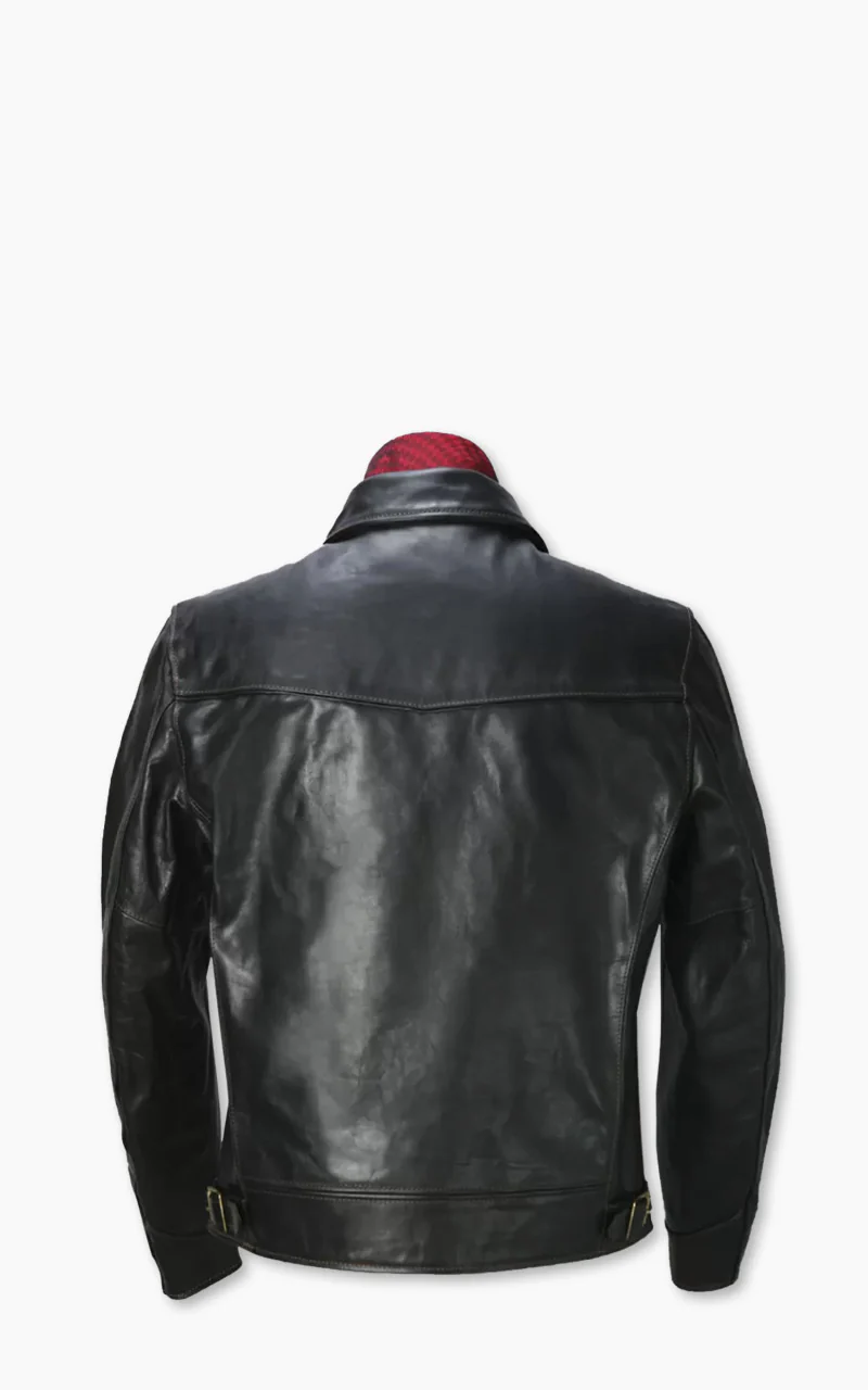 The Flat Head FN-LJ-HS001 Horsehide Single Rider Jacket Black - Image 3