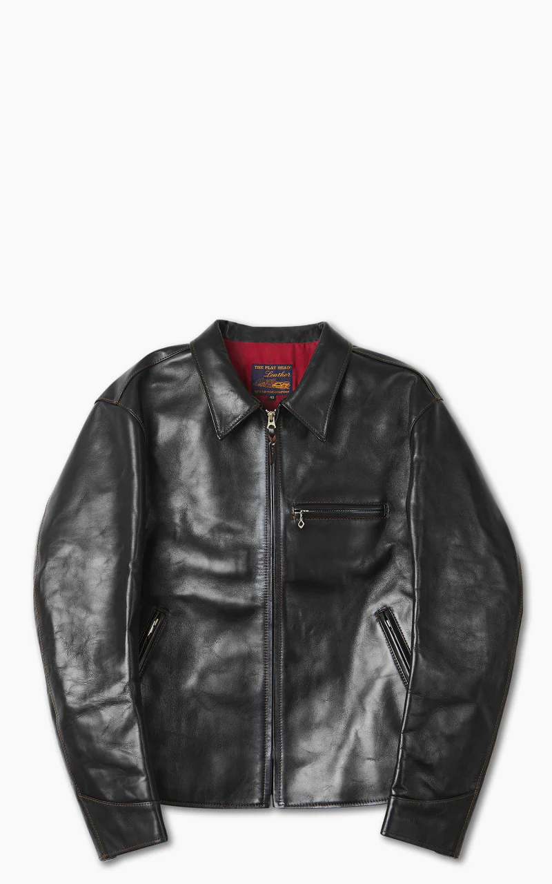 The Flat Head FN-LJ-HS005 Horsehide Single Rider Jacket Black - Image 4