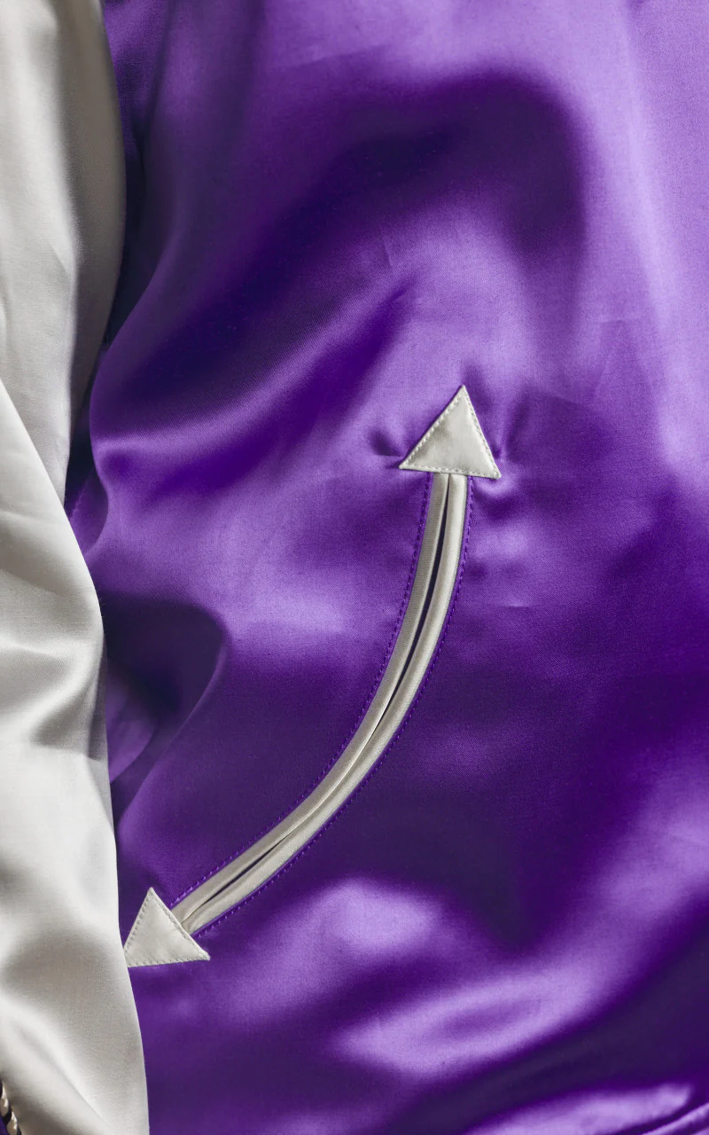 The Flat Head FN-OJ-SV004 Souvenir Jacket Tiger & Japan Map Reversible Black/Purple - Image 14