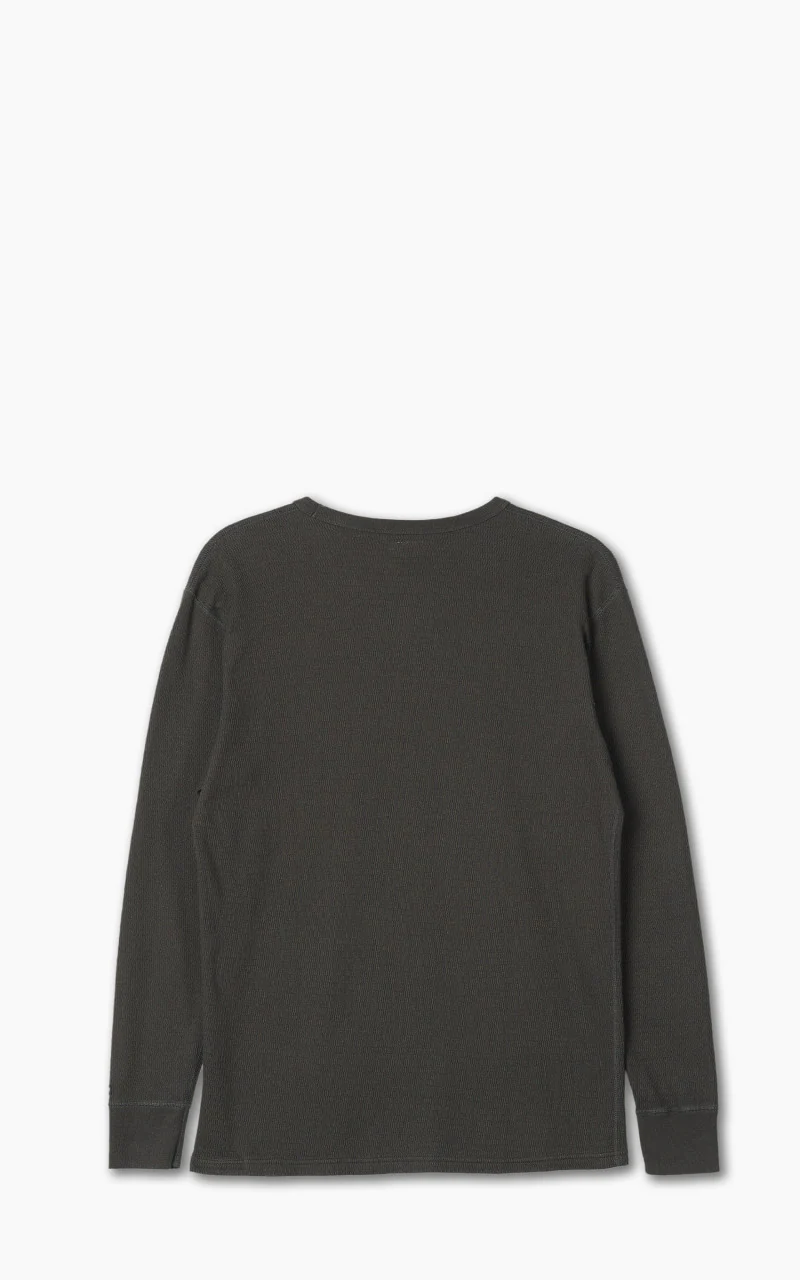 The Flat Head FN-THL-001 L/S T-Shirt Thermal Basic Light Black - Image 3