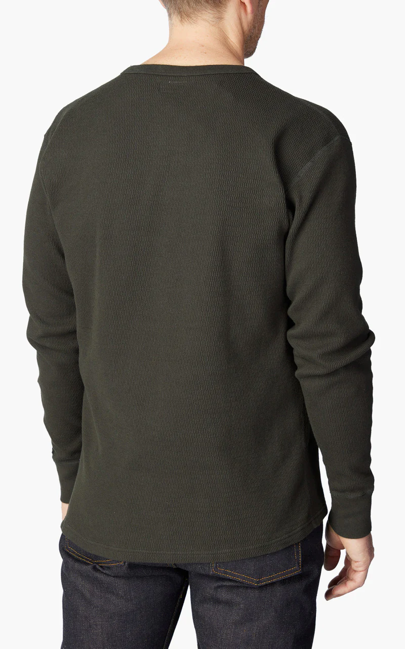 The Flat Head FN-THL-001 L/S T-Shirt Thermal Basic Light Black - Image 4