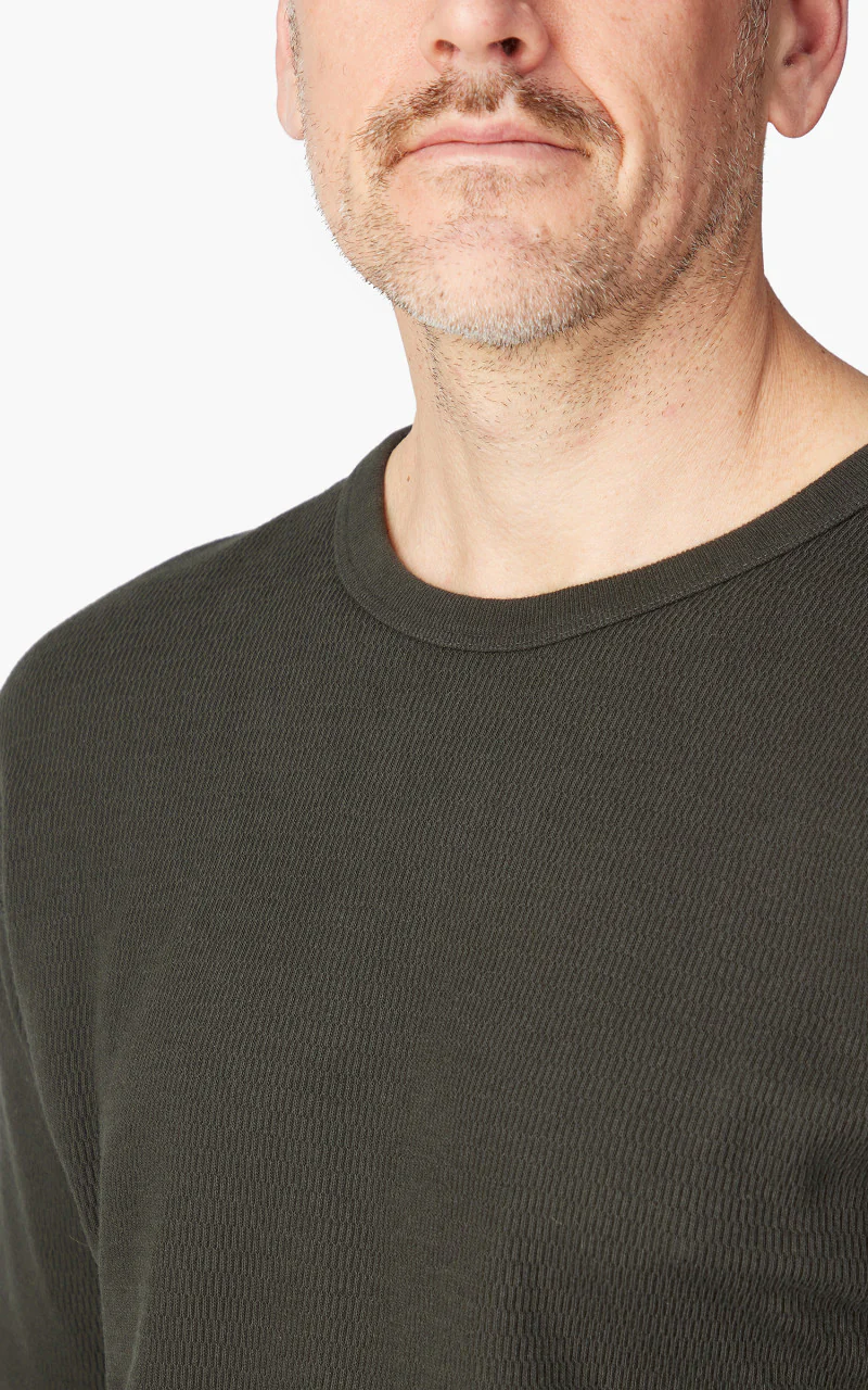 The Flat Head FN-THL-001 L/S T-Shirt Thermal Basic Light Black - Image 7