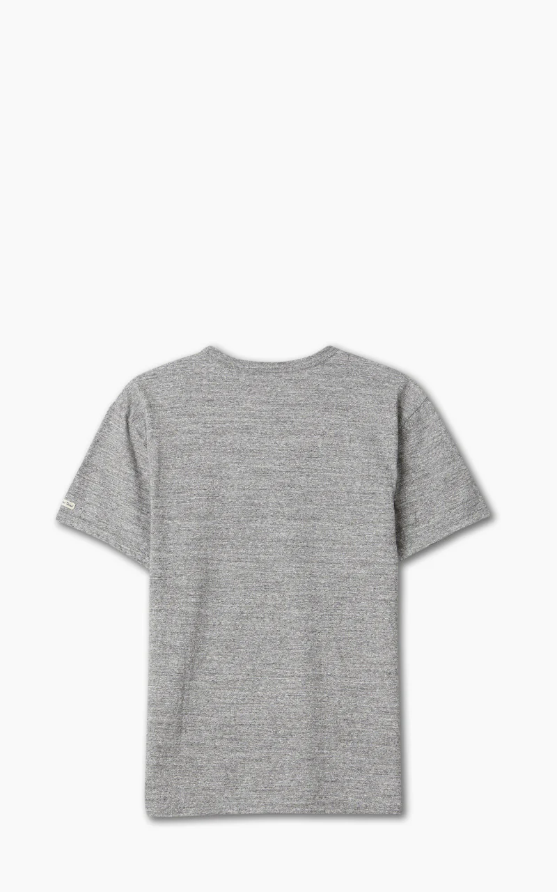 The Flat Head FN-TKC-001 Loopwheeled T-Shirt Grey - Image 4