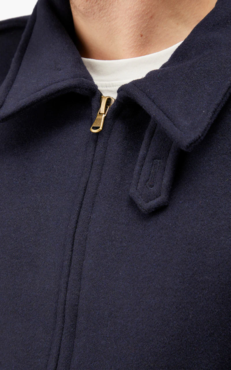 The Quartermaster A2 Flight Jacket Wool Navy - Image 10