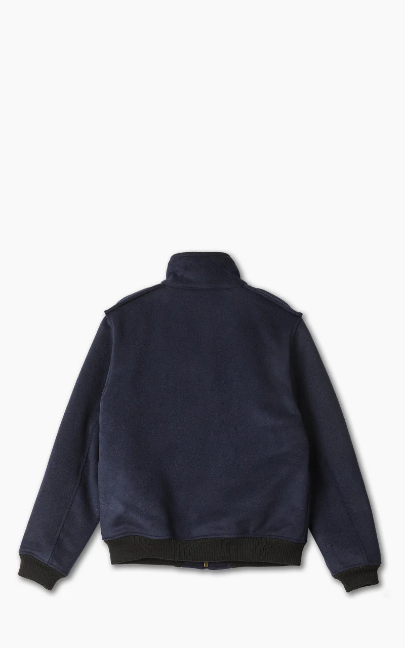 The Quartermaster A2 Flight Jacket Wool Navy - Image 2