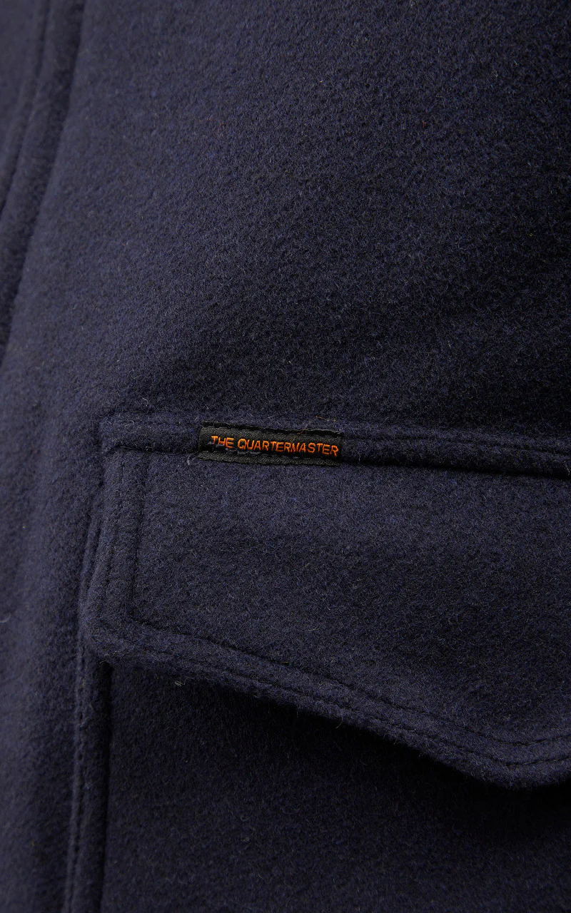 The Quartermaster A2 Flight Jacket Wool Navy - Image 9