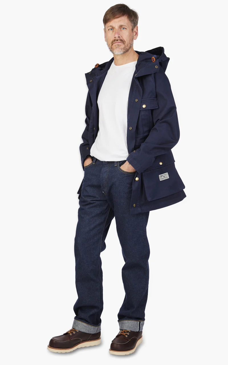The Quartermaster Anorak Smock HBT Blue - Image 4