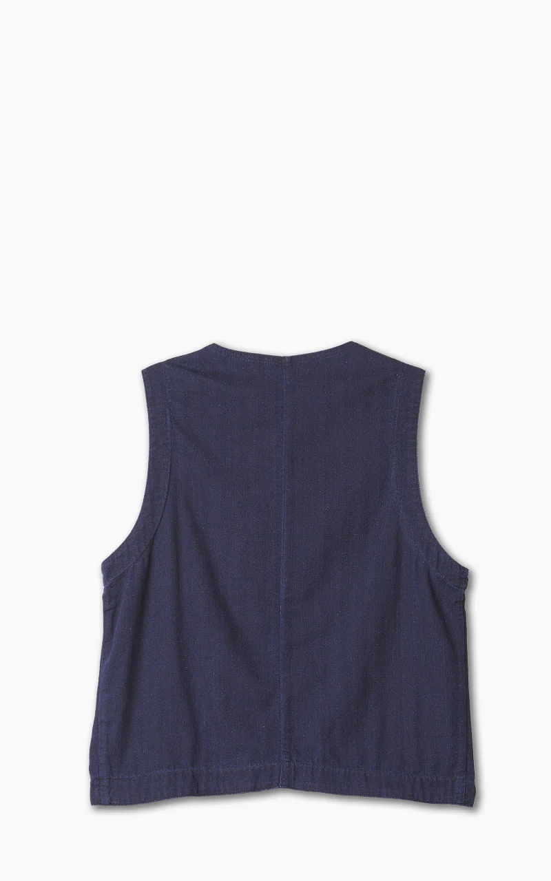 The Quartermaster Fisherman Vest Indigo - Image 3