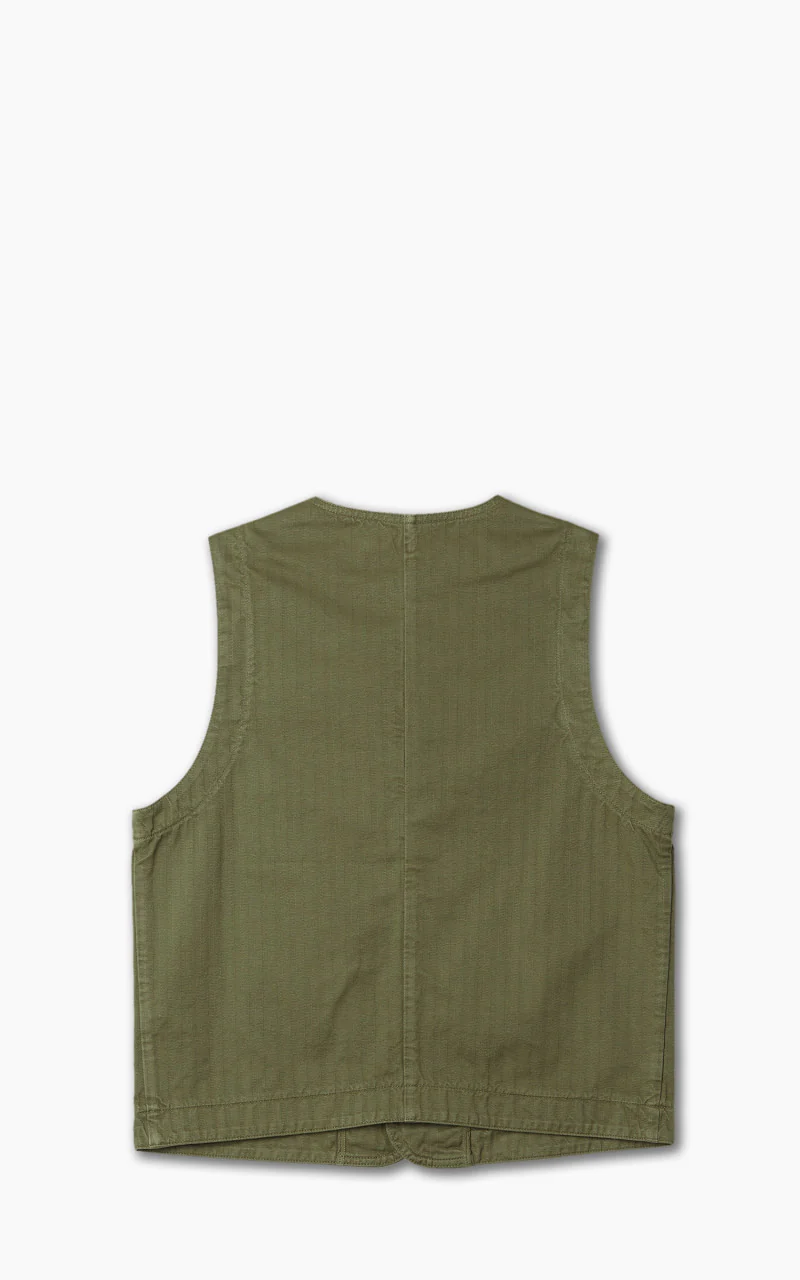 The Quartermaster Fisherman Vest Olive - Image 3