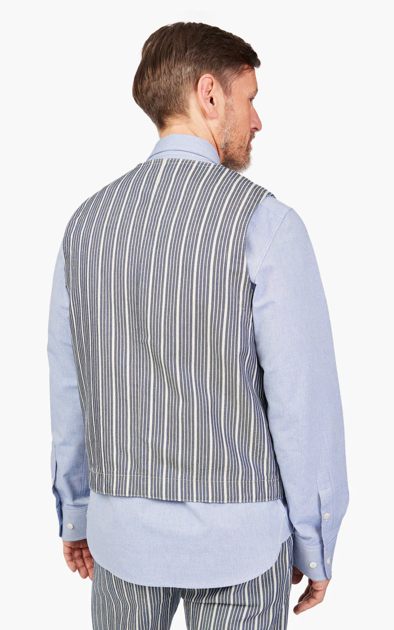 The Quartermaster Fisherman Vest Striped - Image 7