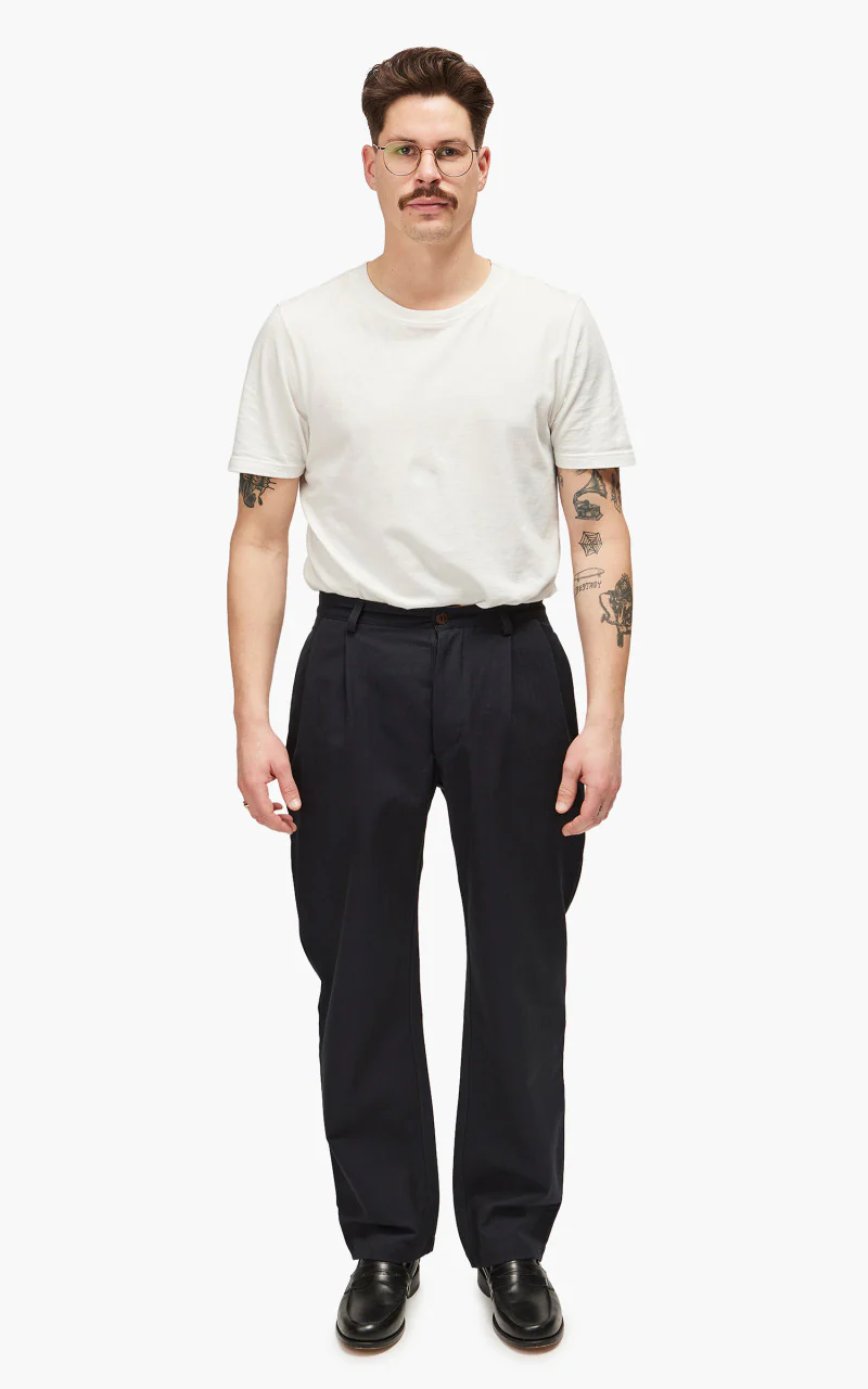 The Quartermaster French Chino HBT Blue - Image 2