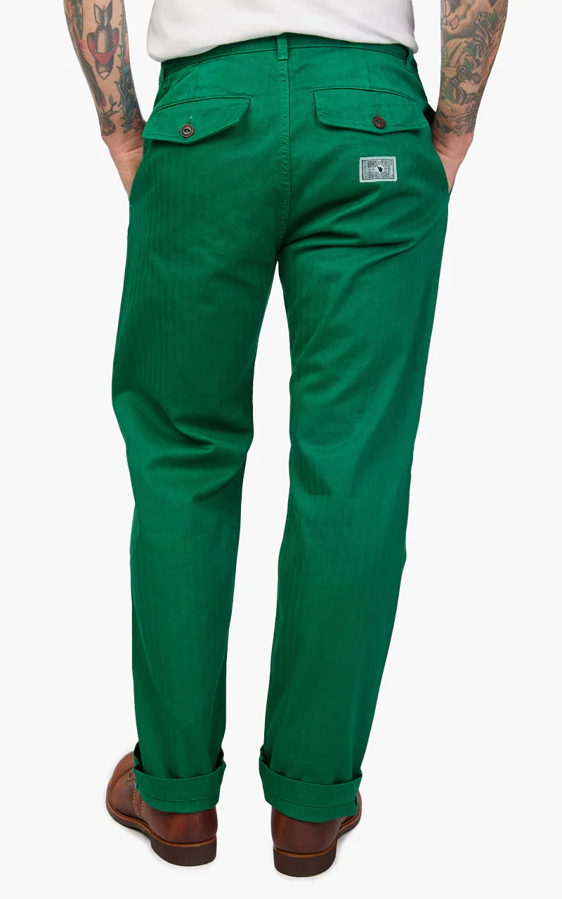 The Quartermaster French Chino HBT Forest - Image 5