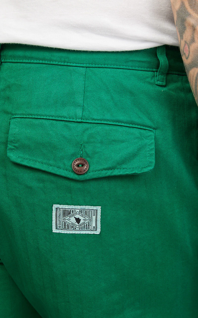 The Quartermaster French Chino HBT Forest - Image 6
