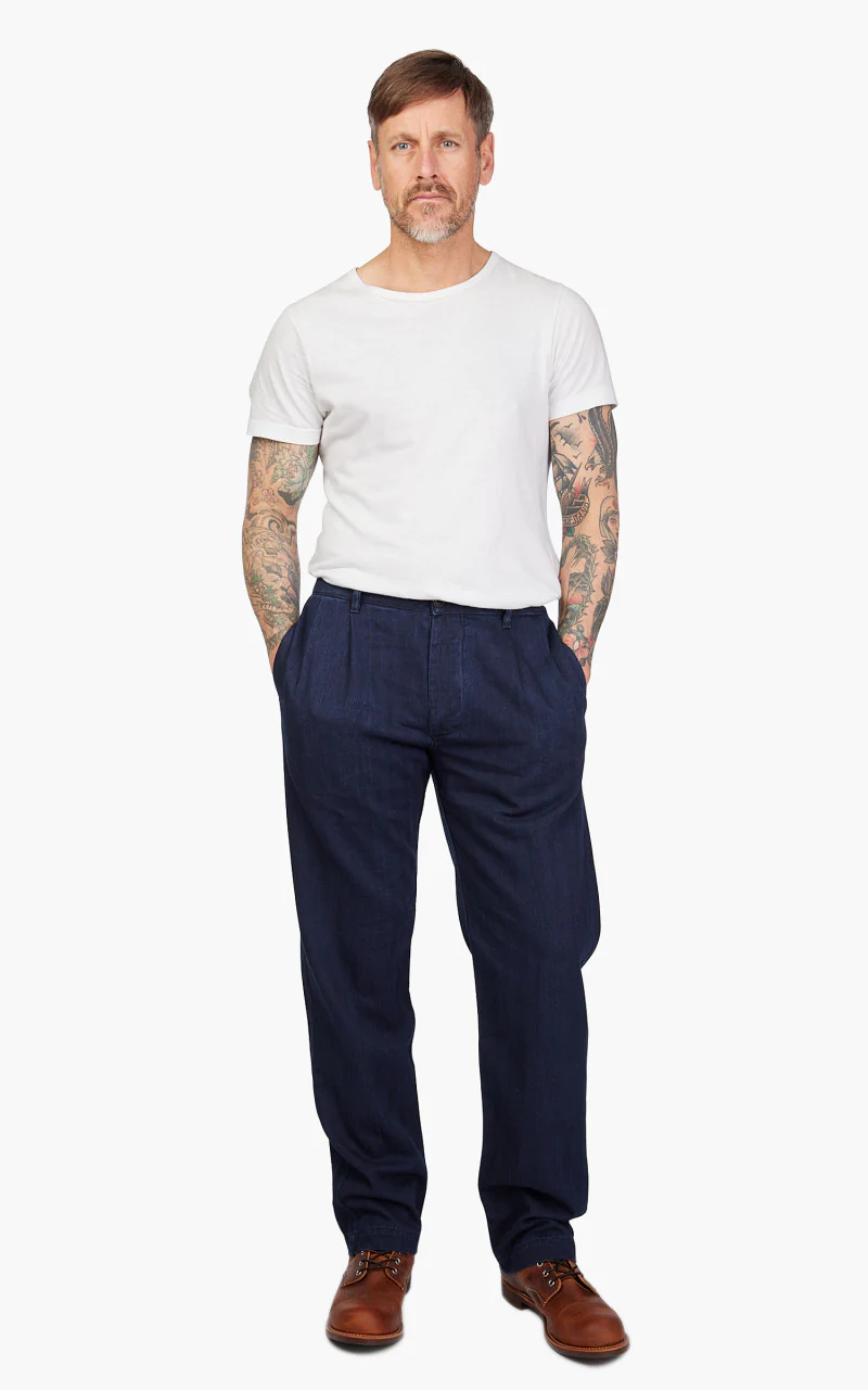 The Quartermaster French Chino HBT Indigo - Image 2