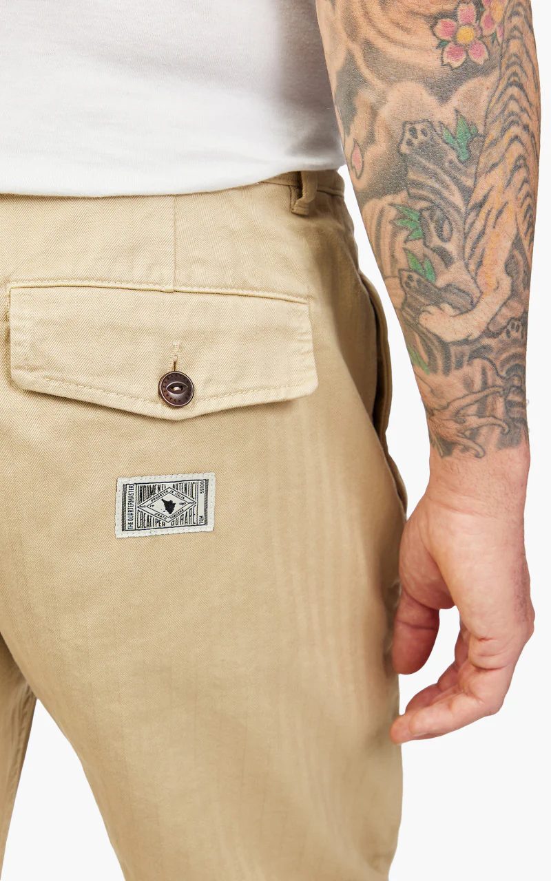 The Quartermaster French Chino HBT Khaki - Image 7