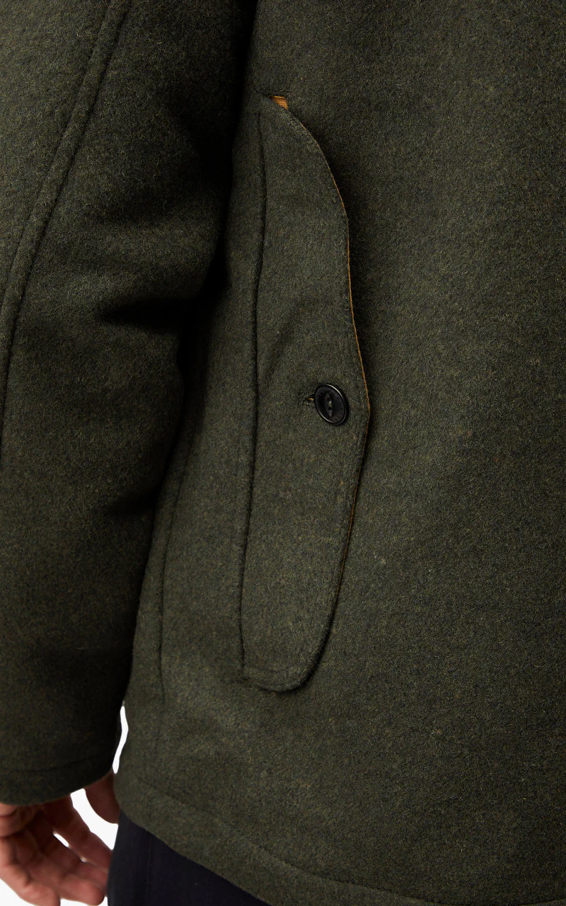The Quartermaster Hunter Jacket Calvana Green - Image 10