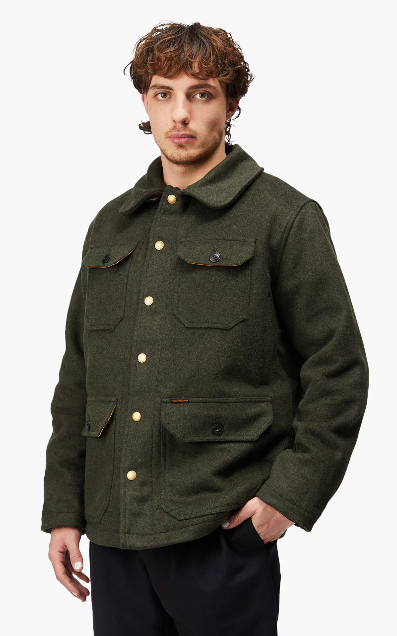The Quartermaster Hunter Jacket Calvana Green - Image 5