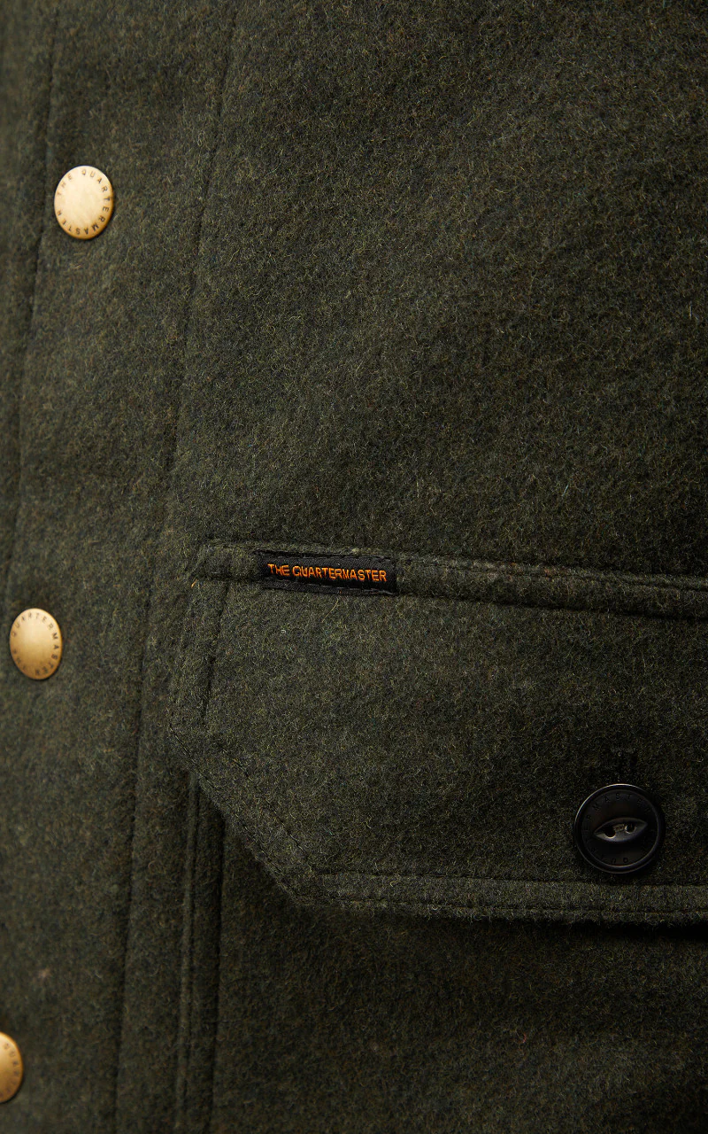 The Quartermaster Hunter Jacket Calvana Green - Image 8