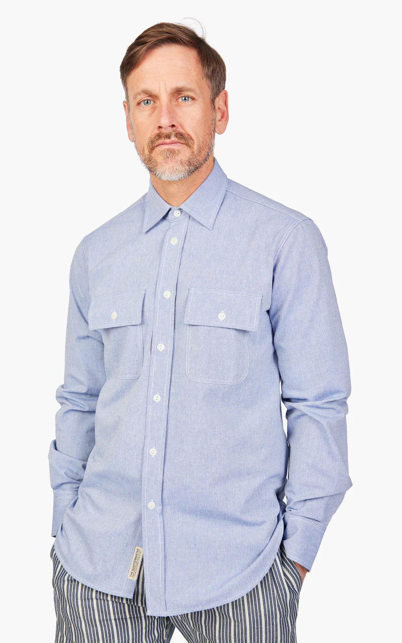 The Quartermaster Marine Nationale Shirt Blue - Image 4