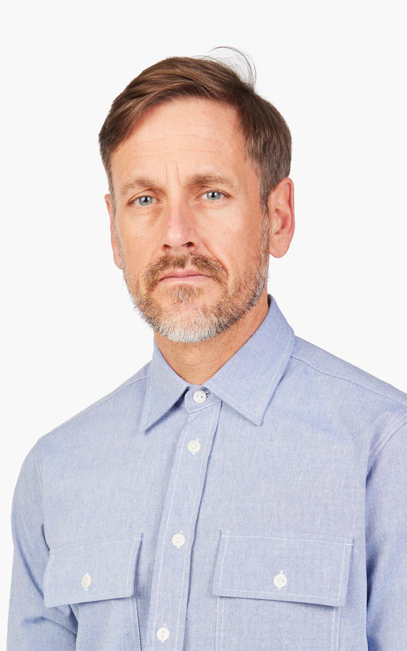 The Quartermaster Marine Nationale Shirt Blue - Image 5