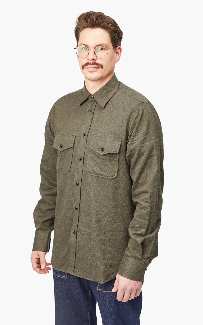 The Quartermaster USAF Flight Shirt Green - Image 3