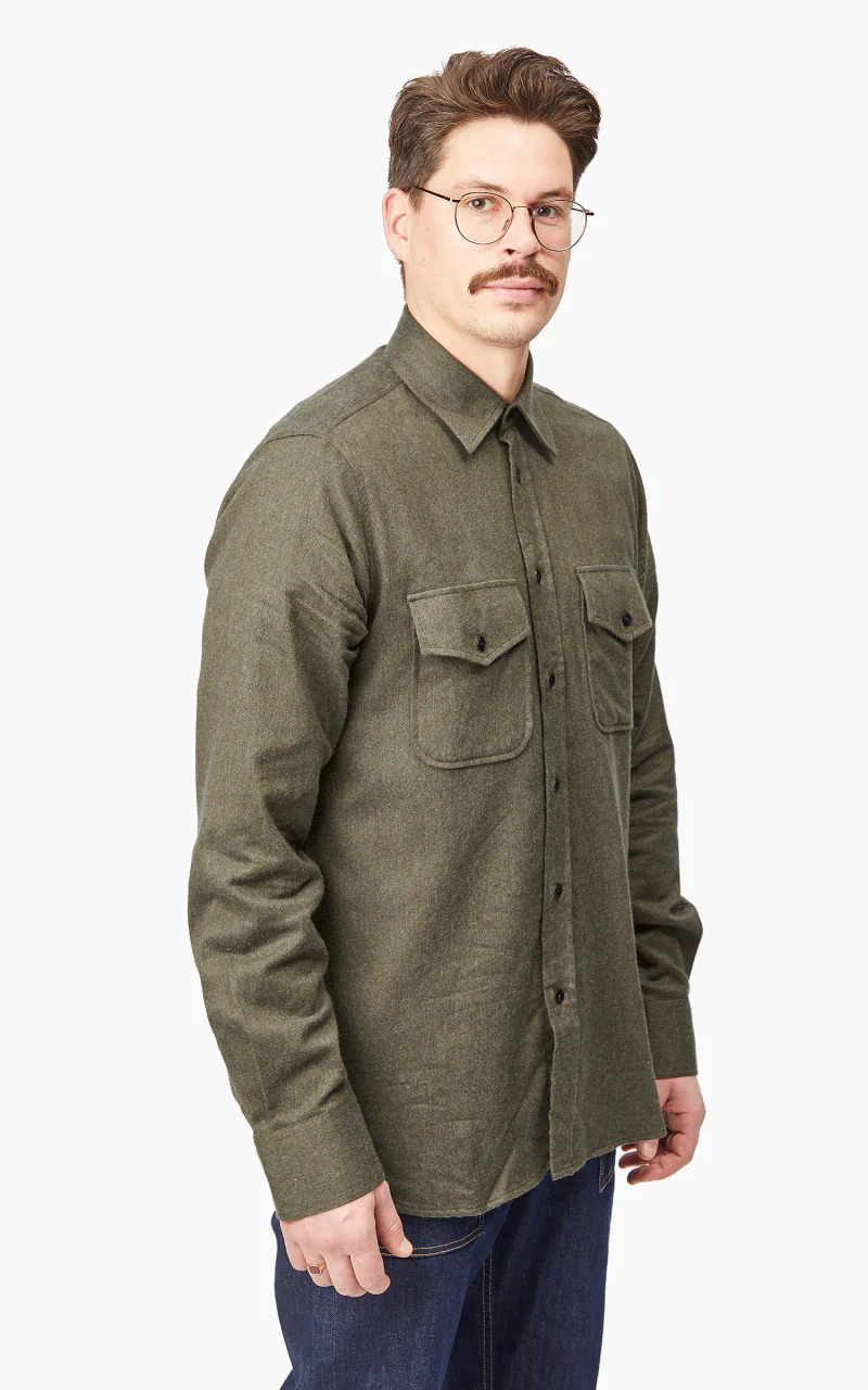 The Quartermaster USAF Flight Shirt Green - Image 4