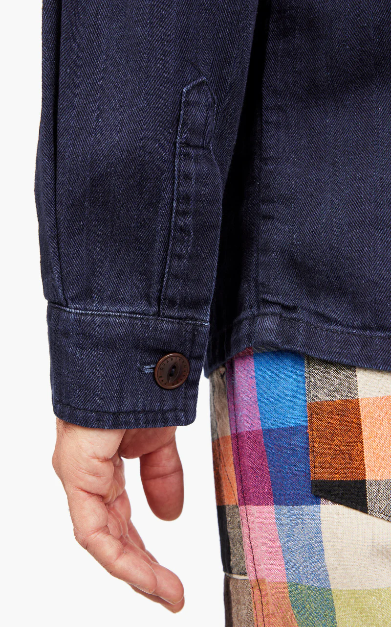 The Quartermaster WWII Fatigue Jacket HBT Indigo - Image 7