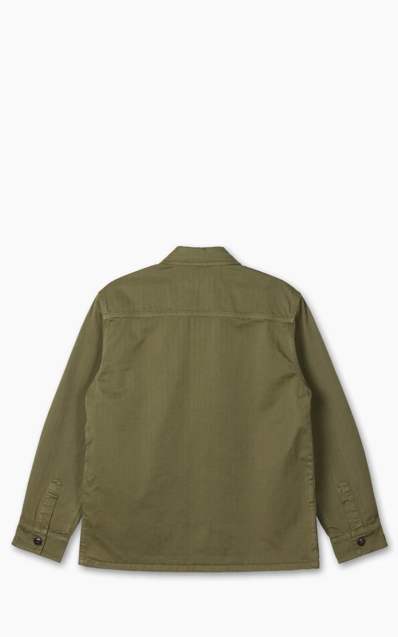 The Quartermaster WWII Fatigue Jacket HBT Olive - Image 3