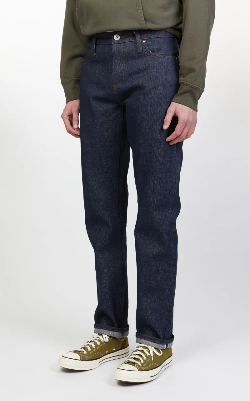 The Unbranded Brand UB121 Skinny Fit Heavyweight Selvedge Indigo 21oz - Image 5