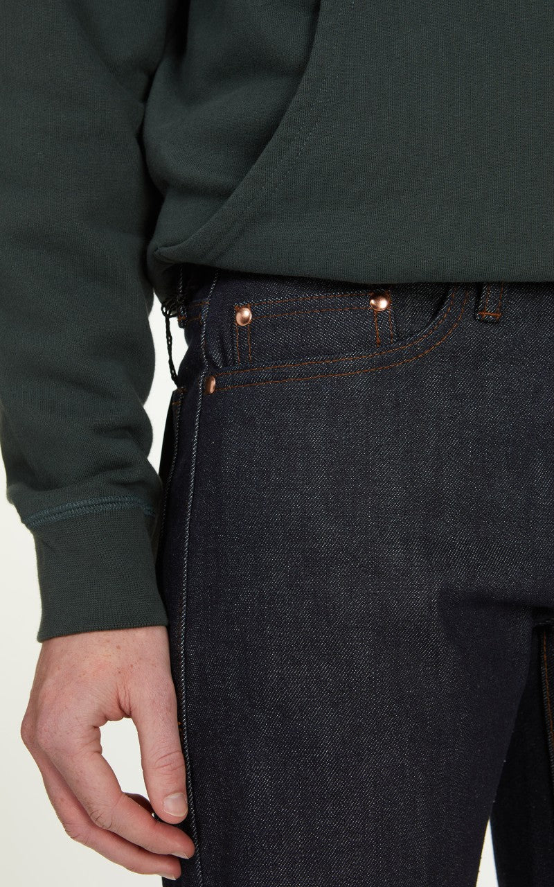 The Unbranded Brand UB201 Tapered Fit Selvedge Indigo 14.5oz - Image 8