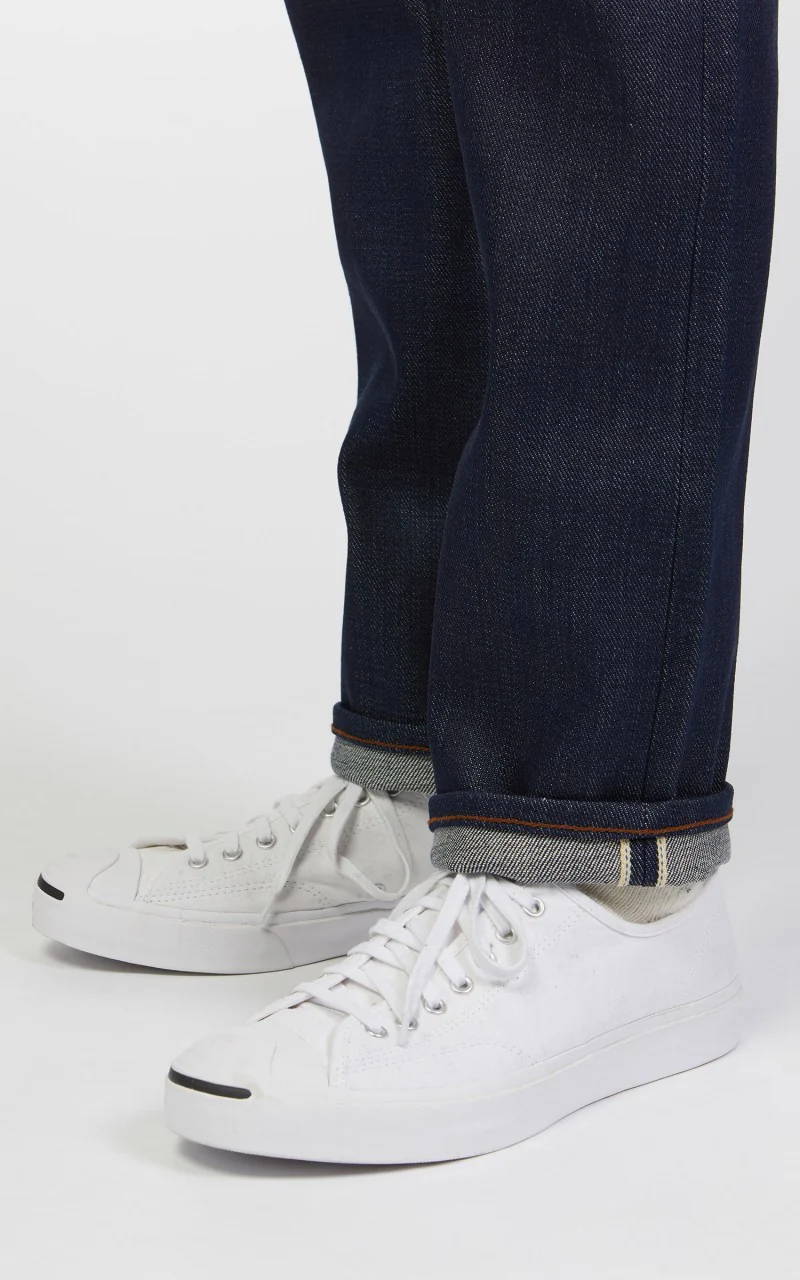 The Unbranded Brand UB221 Tapered Fit Heavyweight Selvedge Indigo 21oz - Image 8