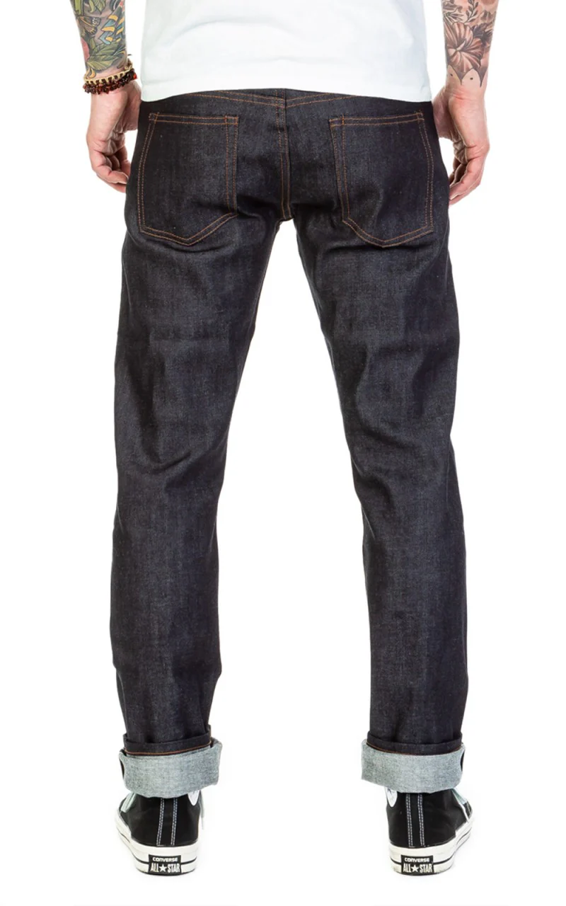 The Unbranded Brand UB222 Tapered Fit Stretch Selvedge Indigo 11oz - Image 3