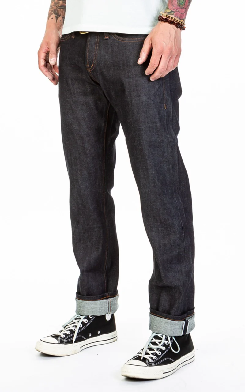 The Unbranded Brand UB222 Tapered Fit Stretch Selvedge Indigo 11oz - Image 4
