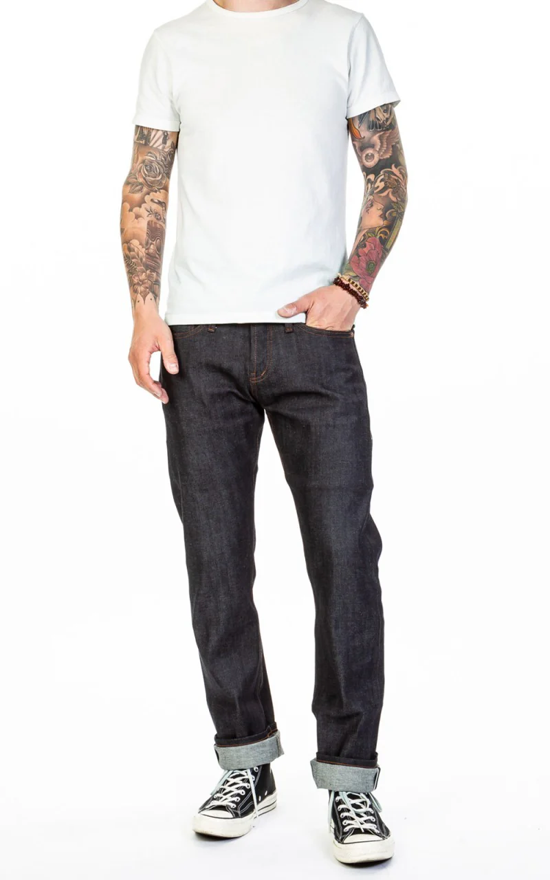 The Unbranded Brand UB222 Tapered Fit Stretch Selvedge Indigo 11oz - Image 6