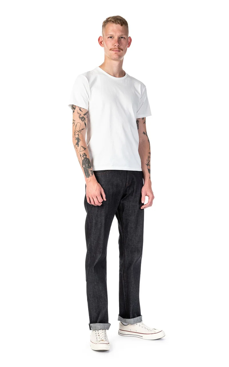 The Unbranded Brand UB322 Straight Fit Stretch Selvedge Indigo 11oz - Image 2