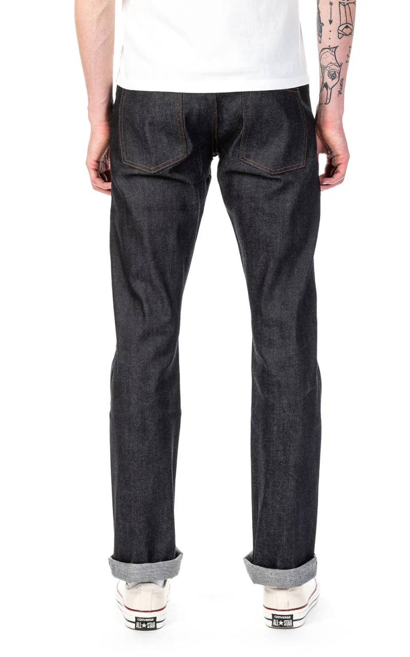 The Unbranded Brand UB322 Straight Fit Stretch Selvedge Indigo 11oz - Image 3
