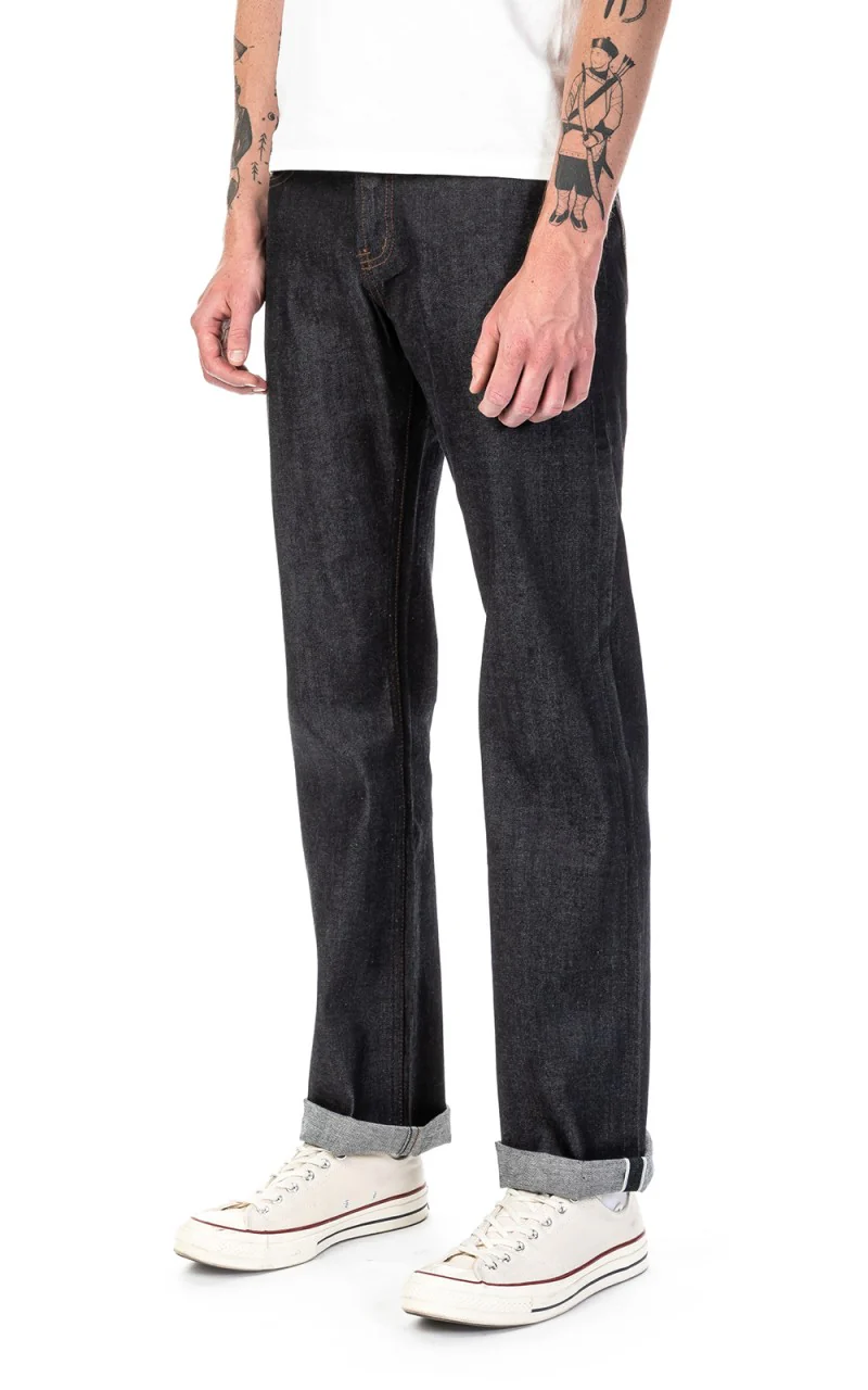 The Unbranded Brand UB322 Straight Fit Stretch Selvedge Indigo 11oz - Image 4