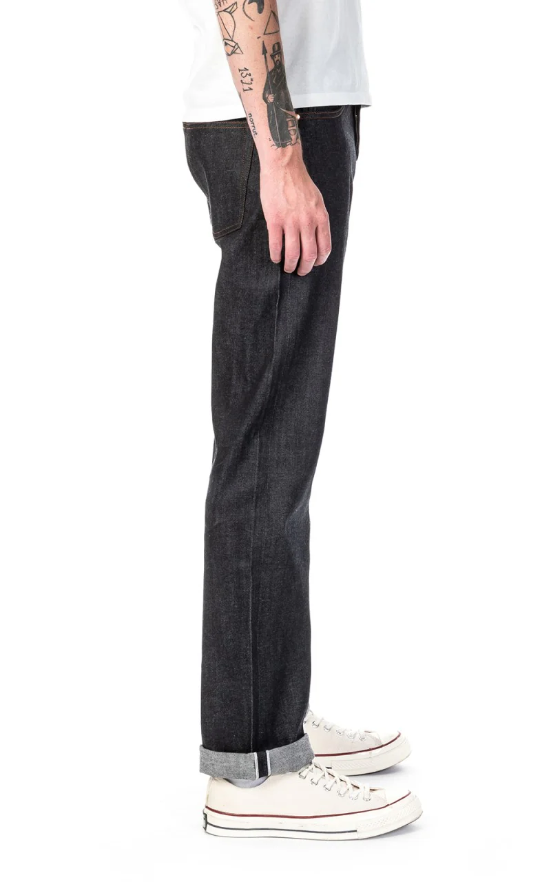 The Unbranded Brand UB322 Straight Fit Stretch Selvedge Indigo 11oz - Image 5