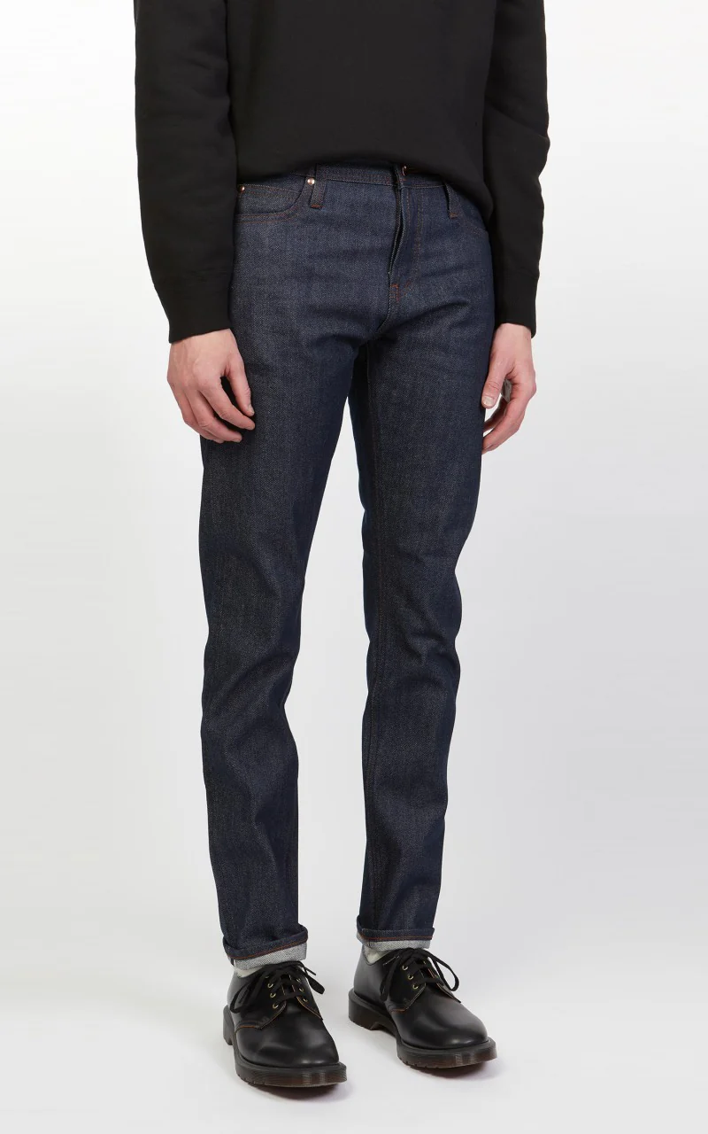The Unbranded Brand UB401 Tight Fit Selvedge Indigo 14.5oz - Image 5