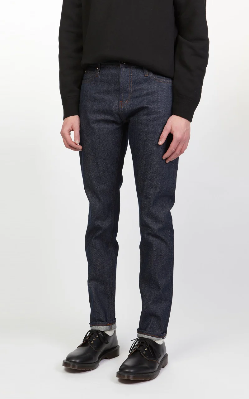 The Unbranded Brand UB401 Tight Fit Selvedge Indigo 14.5oz - Image 6